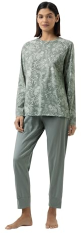 Mey Nachtwäsche Serie Painted Paisley Damen Schlafanzüge Dusty Teal XXL(46)