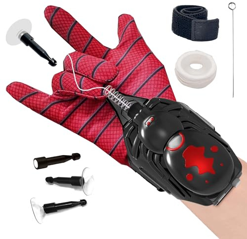BananMelonBM Spider Web Launcher for Kids, Web Shooters Launch Distance 8Ft, Fun Toys Cool Gadgets Includes 1 Spider Gloves, Costume Gift for Kid, Boys & Girls