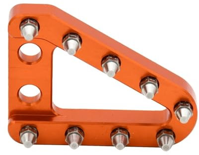 NKURTPC Leve Freni per Moto Adatto per TC Te FC Fe per KTM XC XCF XCW XCF W EXC EXC F Six SXF 125-530 2008-2023 Piastra di appoggio del Pedale del Freno Posteriore Pompa Freno Leva(Style A Orange)