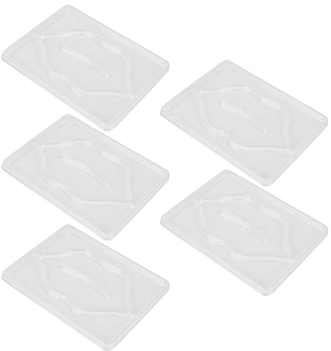Xiuganpo Transparentes, Wiederverwendbares DIY-Lippenmasken-Form-Set für den Heim- und Salongebrauch, 5-teilige Lip Beauty Maker-Form für Frauen
