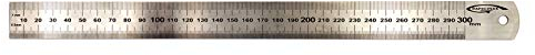 Grappholex Lineal aus Stahl, 30 cm