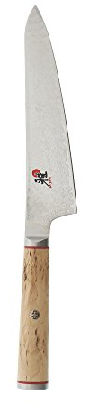 Miyabi Birchwood SG2 Japanisches Vorbereitungsmesser, 14 cm, Präzisions-Küchenmesser, Griff aus karelischer Birke, 100-lagiges Blumen-Damastmuster, handgefertigt in Seki, Japan