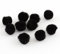 Pompons Pompon 10mm 12mm 15mm 20mm 25mm 30mm Bommel Nähen Tilda Basteln Borte Rot Rund für Schmuck Baumwolle (Schwarz 30mm 20Stk)
