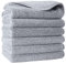Polyte - Premium-Waschlappen aus Mikrofaser - fusselfrei - Grau - 33 x 33 cm - 6 Stück