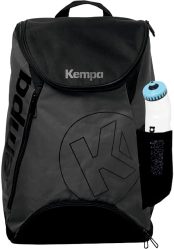 Kempa Rucksack 50 x 40 x 25 cm Anthra/schwarz + Trinkflasche