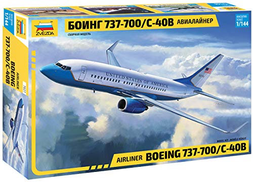 Zvezda ZS7027 Modellino Eareo da Passaggeri, Boeing 737-700, Scala 1:144