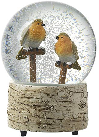 Unbekannt HSE Weihnachts-Schneekugel/Kuppel/Wasserball Two Robins