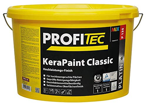 ProfiTec P135 KeraPaint Classic - Wandfarbe | Hochleistung | Deckenfarbe | Innenfarbe | Weiß | 12,5 Liter