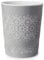 Blue Canyon Flora Waste Bin, Trash Bin for Home, Bathroom, Bedroom or Office, Slim Waste Basket Fits Under Desk/Sink, Indoor Outdoor Double Walled Heavy Plastic Dustbin to Hold Waste, Grey