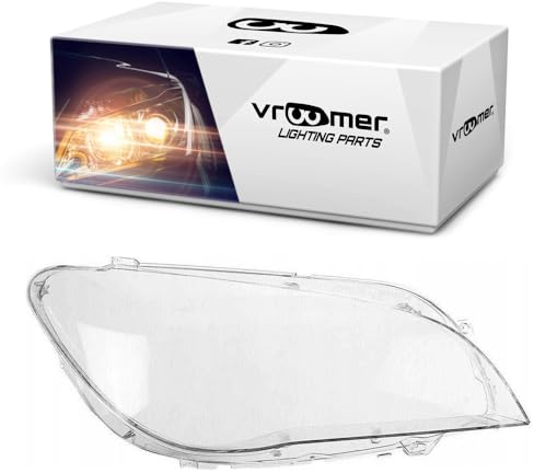 VROOMER Scheinwerfergläser für 7 F01 F02 2008-2015 Lichtscheibe Scheinwerfer Abdeckung Frontscheinwerfer Streuscheibe Beifahrerseite (Rechts)