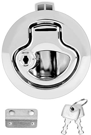 Marine Boot Lukenverriegelung Sicherheitsschloss, Marine Boot Lukenverriegelung Korrosionsschutz RV-Sicherheitsschloss mit Schlüsseln