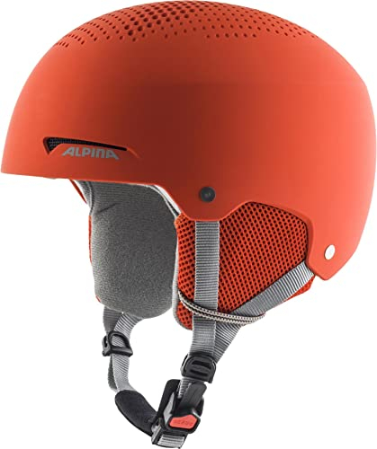 ALPINA ZUPO, Casco da Sci Unisex Bambino, Pumpkin-Orange Matt, 48-52 cm