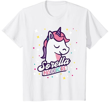 Unicorno Sorella Maggiore 2022 T-Shirt Annunciare Gravidanza Maglietta