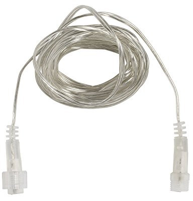 Lights4fun Rallonge Transparente de 5m pour Lumières Essential Connect pour Extérieur