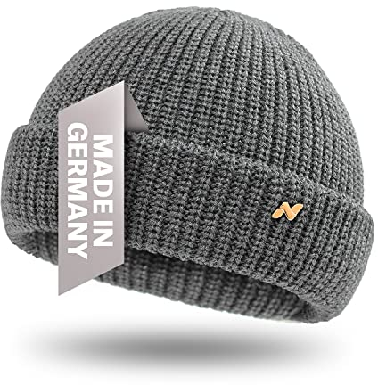 NYTTED® Troyer Mütze Damen & Herren - Made in Germany - Fisherman Beanie aus 100% feinster Schurwolle I Winter Mütze Herren I Troyer Damen Troyer Herren I Fischermütze Herren