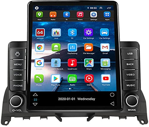 Android 11 Autoradio Navigationsgerät 2 Din Für Mercedes Benz W204 S204 2006-2011 Touchscreen Autoradiao Multimedia Player 9.5 Mit Bluetooth FM Radio, Mirror Link, USB, AUX ( Color : TS200 2G 32G )