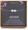 Sister Gifts from Sister, Infinite Two Interlocking Infinity Double Hearts Bracelet, Birthday Jewelry Gift Bracelet for Sisters, No Matter