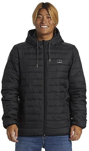 Quiksilver Homme Scaly Hood Veste, Noir, XL EU