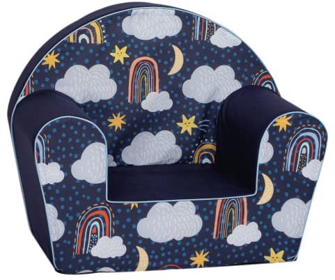 Delsit Kinder Sessel mit Schaumstofffüllung - Kindersessel Mädchen und Jungen Babysessel mit Abnehmbarem Bezug - Sessel für Kinder - Kindermöbel - 9 Monate bis 4 Jahre - DT8-23087