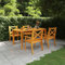 Yolola Sitzgruppe Garten Holz Essgruppe 4 Personen Gartenmöbel Set mit 4 Gartenstuhl Gartenmöbel Essgruppe Gartengarnitur Holz Sitzgarnitur Gartentisch Balkonmöbel Set Balkongarnitur