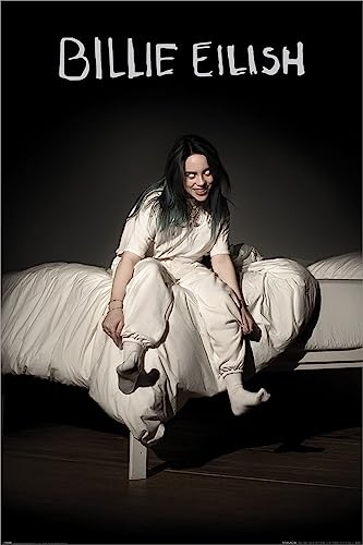 Laminiertes Maxi-Poster Billie Eilish (When We All Fall Asleep Where Do We Go)