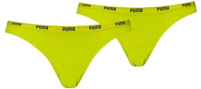 Puma Bikini Ropa Interior, Verde, S (Pack de 2) Women