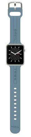 Breil EW0669 Smartwatch SBT-X, con Doppio Cinturino Intercambiabile in Silicone Blue Avio e Pink con Pattern Tribe, Cassa Nera, Connettività Bluetooth, Chiusura ad Ardiglione