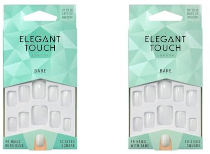 Elegant Touch Bare Nails Square (Pack of 2)