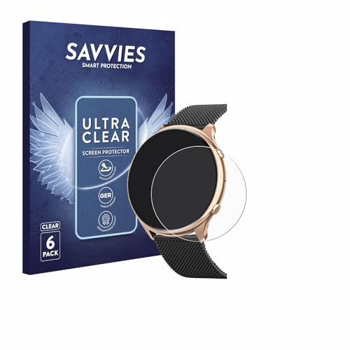 Savvies 6 Stück Schutzfolie für elfofle S51 Displayschutz-Folie Ultra-Transparent