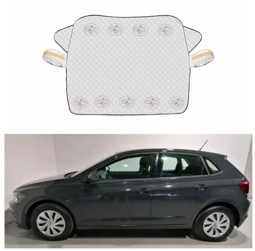 DDHHBH Parasol para Coche Delantero para Volkswagen Polo,Parasol Coche Parabrisas Bebe Plegable Exterior Magnetico Paraguas Ventana Sunguard Persiana Protección UV Verano Accesorios