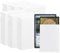 Standard Soft Card Sleeves, 66 x 91mm 300 Pcs Clear Frosted Trading Card Sleeves, Standard Card Sleeves for Trading Card, Magic, MTG, Sports Cards, Game Cards (White)