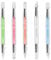 5Pcs Silicone Nail Tool Rubber Nail Tool Flat Edge Silicone Nail Tool Silicone Chrome Applicator for Nails Dual Tipped Silicone Nail Tools Nail Art Sculpture Pen for Home Salon (5 Color)