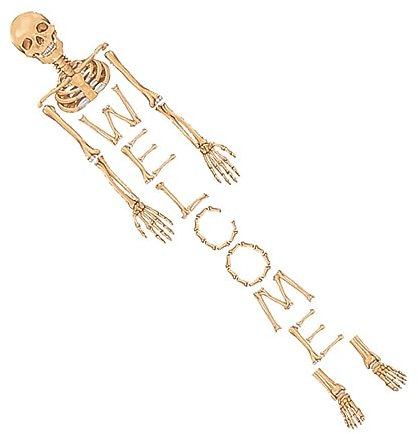 TOPBATHY Wandtattoo halloween wanddeko halloween dekoration Halloween-Skelett-Wandkunst-Aufkleber skelett wandaufkleber Heimdekoration Schädel-Aufkleber-Dekor Skelett Wandtattoo