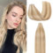 Rich Choices Tape Extensions Echthaar 30cm 20 Stück #12/613 Blonde Strähnen Echthaar Haarverlängerung Invisible Tape in Extensions Remy Seidig Gerade Haar Extensions Natürliche Haarverdichterung