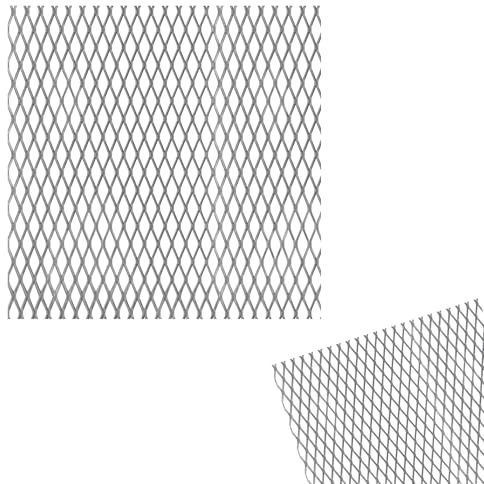 1 x siwitec Streckmetallblech, Stahl, 300 x 1000 x 1,2 mm, Streckmetall Netzplatte, Streckmetall Gitter
