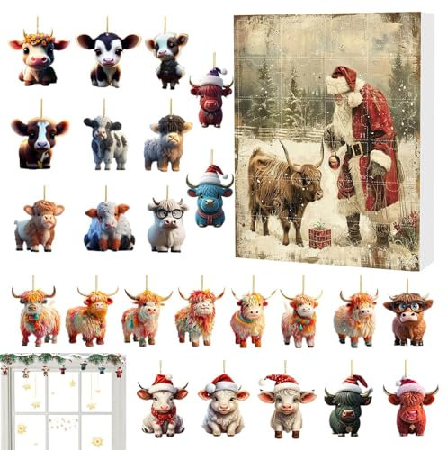 Adventskalender 2024 – Adventskalender für Kinder, Adventskalender 2024, Weihnachts-Countdown von der Highland-Kuh, Weihnachts-Countdown, Adventskalender