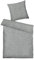 TOM TAILOR Melange-Bettwäsche, 80x80 cm + 135x200 cm, 40% Baumwolle/ 25% Viskose / 35% Polyester, Mit Stehsaum und Markenreißverschluss, WOVEN MELANGE Grau (Soft Grey)