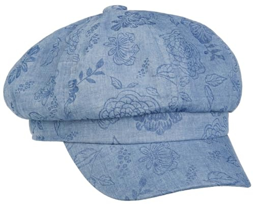 Lipodo Mixed Flowers Newsboy Cap Cotton Floral Unisex Spring Summer Denim