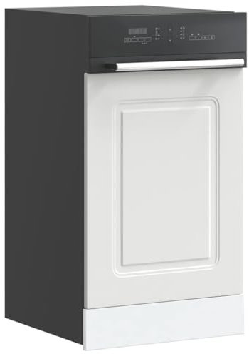 NQJIBUE Item-Dishwasher Panel聽Kalmar聽White聽45x1.5x67 cm Engineered Wood,Cabinets & Storage,Kitchen Cabinets