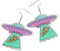 WRITWAA Alien-ohrringe Aus Acryl Im Punk-stil Weltraum-ohrringe Modisches Accessoire Für Damen