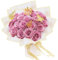 LARDUX 24 Stück Glitzer-Rosenstrauß, Glitzer Rosen Bouquet, künstliche Rosensträuße, DIY künstliche Glitzer-Blumensträuße mit Krone für Valentinstag, Hochzeit, Verlobung, Geburtstag (Rosa)