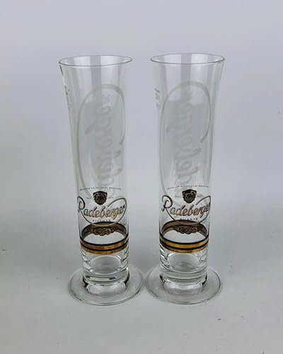 Pilsener Gläser Radeberger 0,25l / Biergläser Bierglas Glas / (2er Set)