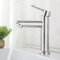 XWIHTR Robinets de lavabo et salle de bain chauds et froids en acier inoxydable, avec économie d'eau silencieuse et sans égouttement pour salle de bain, lavabo, petits robinets de cuisine (brossé)