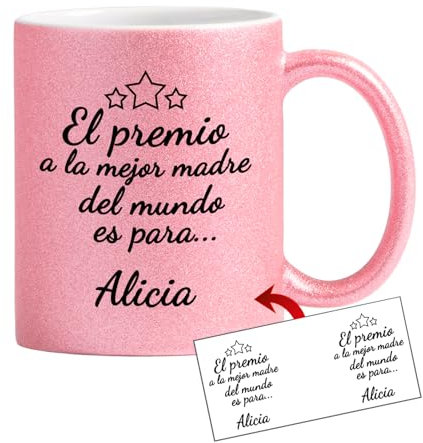 Kembilove Taza super mama | Regalo mujer | Taza mama primeriza | Tazas personalizadas | Desayuno dia de la madre | Regalo original madre (Modelo 2)