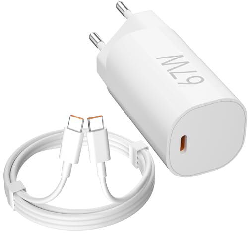 67W Chargeur USB C avec Câble Type-c 1M pour Xiaomi Redmi Note 14S/Civi 5 Pro/14T/13T/13 Lite/12S Ultra/Mi 11 Ultra, 45W 33W Chargeur Turbo Redmi pour Xiaomi Redmi Note 14 5G/POCO X7/Redmi 13x/Pad 7