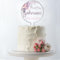 Personalised Floral Cake Topper for All Marriages – Mr & Mrs, Mr & Mr, Mrs & Mrs with Surname – 4 Design Options, Perfect Wedding Day Keepsake (Purple Floral)