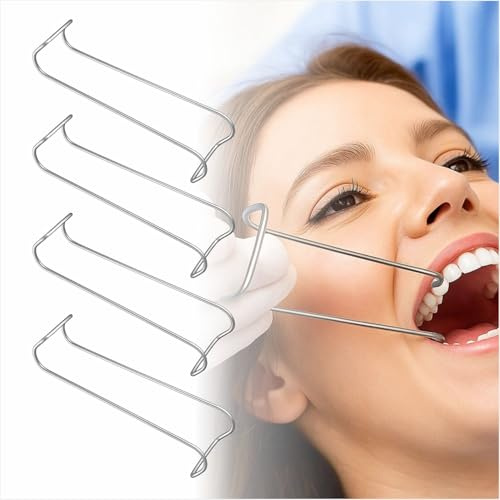 Dental Columbia Wangen Retraktor, Edelstahl Autoklavierbare Mundöffner für Zahnbeißen, Orthodontie & Verfahren, 4 Stück