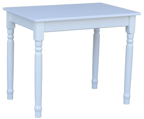 Metdrew Esstisch aus Holz | küchentisch 100x60 | holztisch | Tisch mit dekorativen Beinen | Esstisch für 4 Personen | Tisch klein küche | skandinavisch | küchentisch weiß | Tischplatte: Weiß