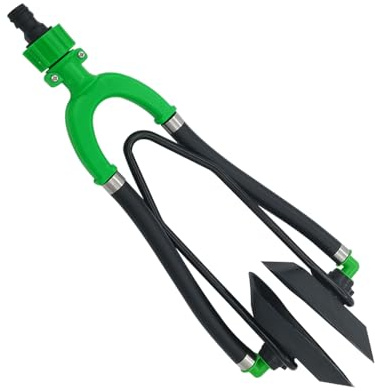 ISURE MARINE Green Universal Round Dual Water Feed Outboard Motor Water Flusher Boat Ear Muff Engine Flusher for Marine
