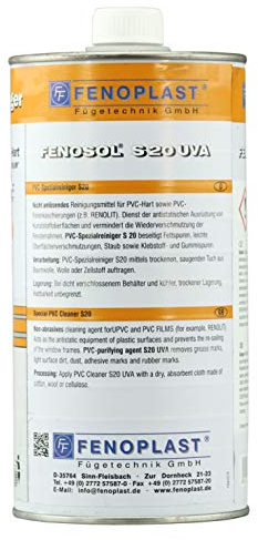 1 Liter FENOSOL S 20 UVA PVC Reiniger/Kunststoffreiniger/Fenster/Möbel